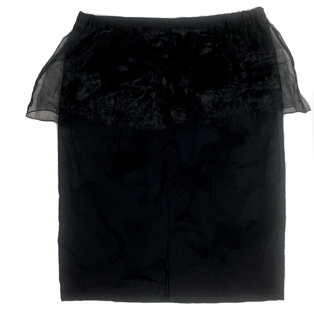 Samuel Dong‎ Women's Tulle Overlay Avant Garde Pencil Skirt- Size XL